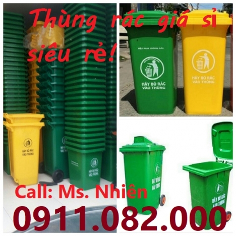 Cung cấp thùng rác giá chuyên sỉ và lẻ- thùng rác 120L 240L