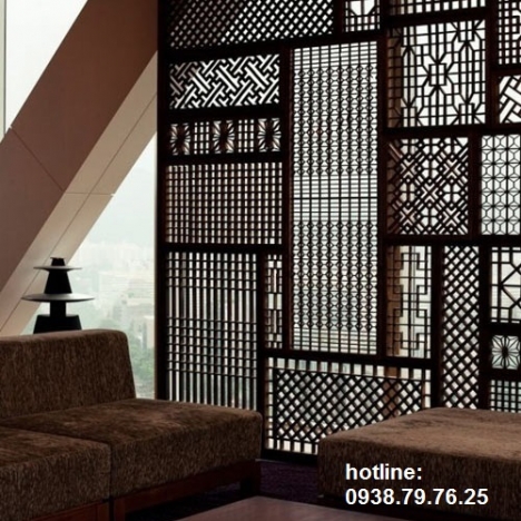Ấn tượng với mẫu vách ngăn cnc trang trí bằng gỗ đẹp