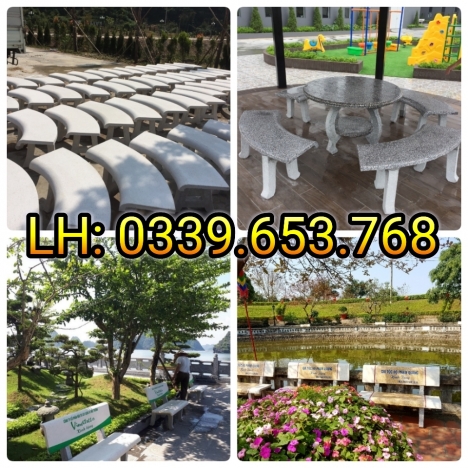 Tổng kho ghế đá công viên, sân vườn, trường học