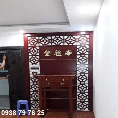 Những mẫu vách ngăn phòng khách và bàn thờ cắt cnc