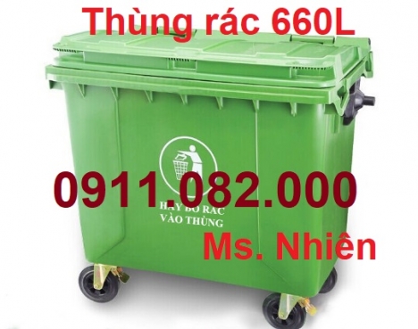 Địa chỉ cung cấp thùng rác công cộng giá rẻ- thùng rác 120L 240L 660L