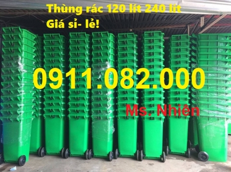Địa chỉ cung cấp thùng rác công cộng giá rẻ- thùng rác 120L 240L 660L
