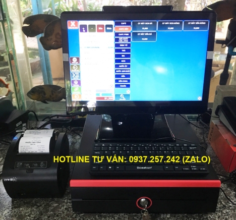 Máy tính tiền cho khu vui chơi, quán cafe sân vườn tại Vũng Tàu