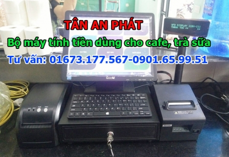 Bán máy tính tiền cảm ứng cho quán café- trà sữa tại Cao Lãnh Đồng Tháp