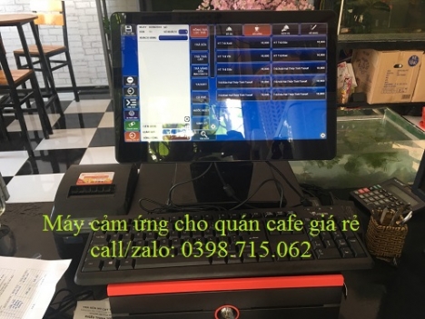 Trọn bộ máy tính tiền cảm ứng cho quán cafe tại Phú Quốc 