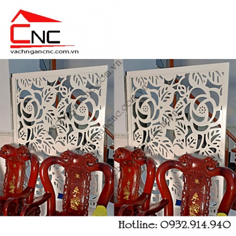 18 cách trang trí phòng khách bằng vách ngăn cnc đẹp
