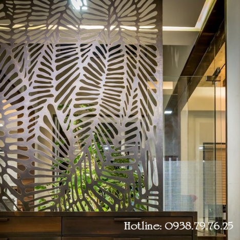 Thi công, gia công vách ngăn cắt cnc trang trí giá rẻ