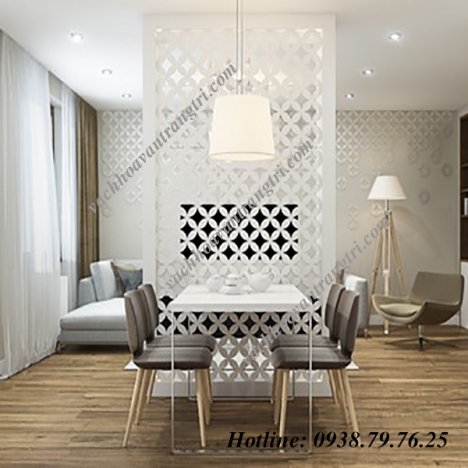 Thi công, gia công vách ngăn cắt cnc trang trí giá rẻ