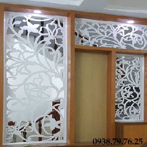 Thi công, gia công vách ngăn cắt cnc trang trí giá rẻ
