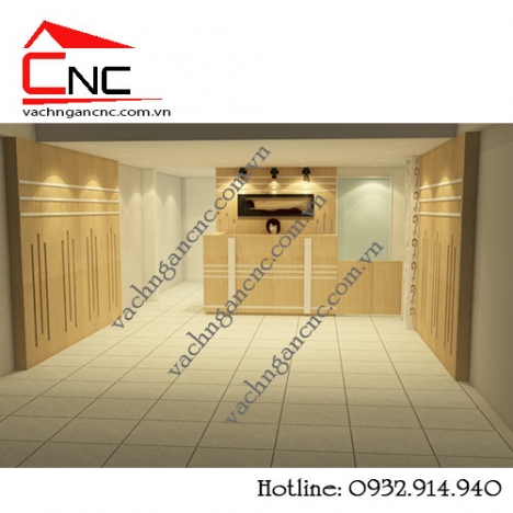 Thiết kế spa tphcm bằng vách ngăn cnc trang trí mẫu đẹp