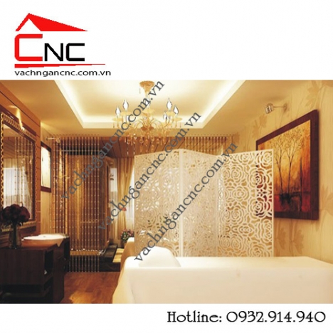Thiết kế spa tphcm bằng vách ngăn cnc trang trí mẫu đẹp
