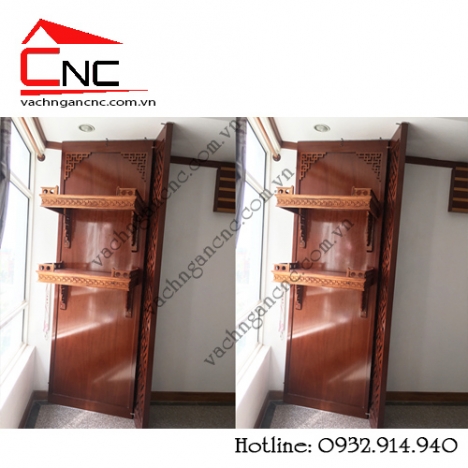 Trang trí phòng thờ cuối năm bằng vách ngăn cnc đẹp