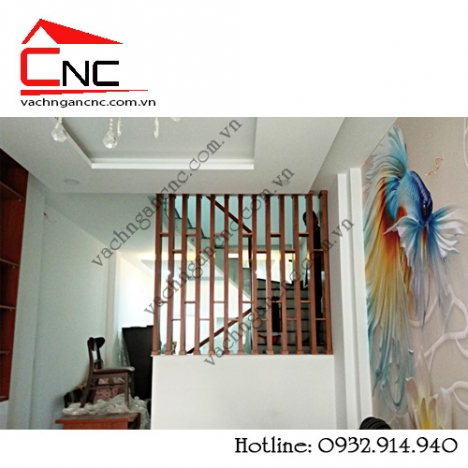 1001 mẫu vách ngăn lam gỗ cnc trang trí cầu thang đẹp
