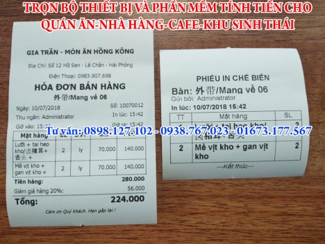 Tư vấn máy POS cho Nhà Hàng tại Bắc Ninh