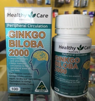 Bổ não Ginkgo Biloba 2000mg 100 viên từ Úc