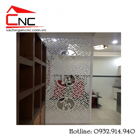 Tất tần tật những vách ngăn cnc đẹp giữa phòng khách và phòng thờ