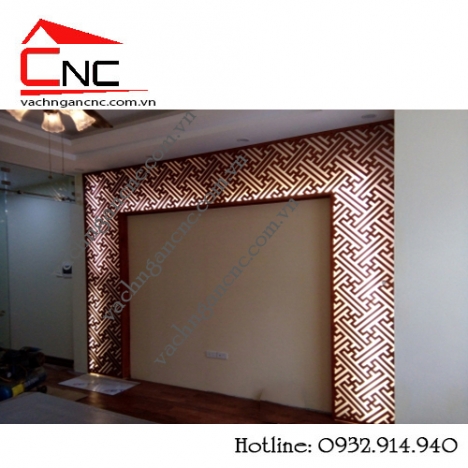 Tất tần tật những vách ngăn cnc đẹp giữa phòng khách và phòng thờ