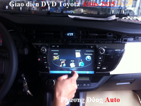 Màn hình DVD theo xe Altis 2015 | KM camera hồng ngoại