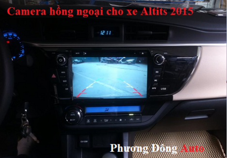 Màn hình DVD theo xe Altis 2015 | KM camera hồng ngoại