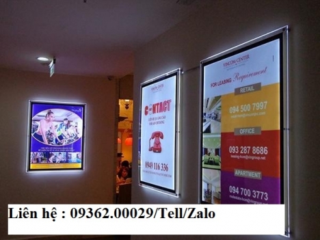 Biển hộp đèn siêu mỏng- Nhận làm theo yêu cầu với giá rẻ- Hàng đang khuyến mãi