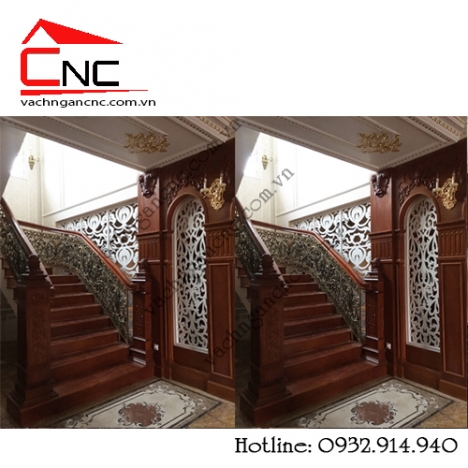Vách ngăn cnc gỗ trang trí nội thất ở Nguyễn Văn Bứa, Hoocmon