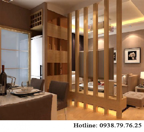 Xu hướng hiện đại với lam gỗ trang trí phòng khách