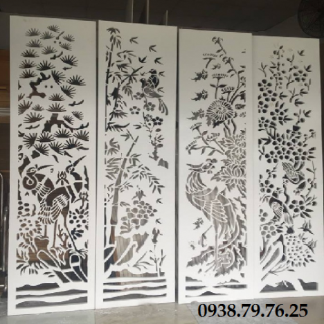 Mẫu vách ngăn cầu thang đẹp trang nhã