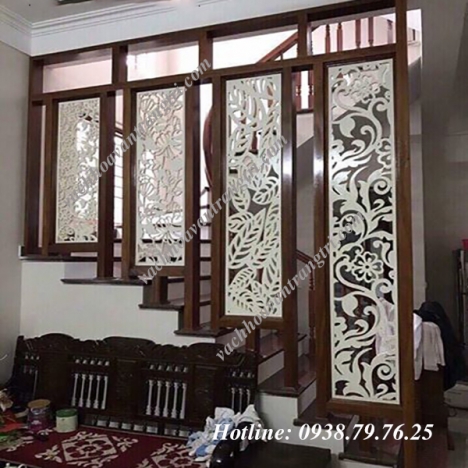 Mẫu vách ngăn cầu thang đẹp trang nhã