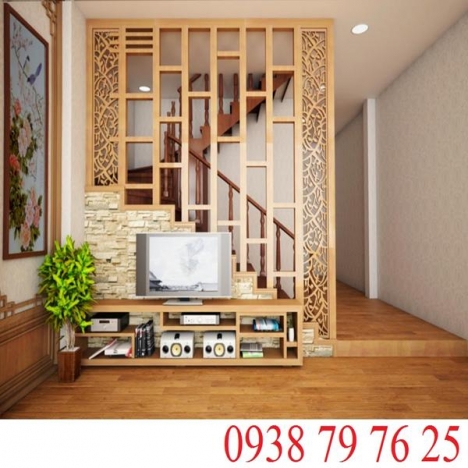 Mẫu vách ngăn cầu thang đẹp trang nhã