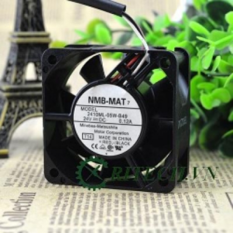 Chuyên cung cấp QUẠT DC 3 DÂY NMB 2410ML-05W-B49 24V KÍCH THƯỚC 60X60X25MM chính hãng