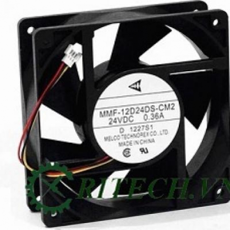 Chuyên cung cấp QUẠT DC 3 DÂY MMF-12D24DS-CM2 24V KÍCH THƯỚC 12X12X3.8CM CHO BIẾN TẦN MITSUBISHI