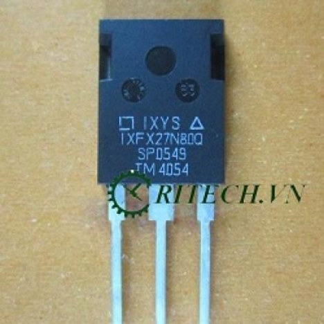 Chuyên cung cấp IXFX27N80Q, IXFX27N80 MOSFET KÊNH N 27A 800V TO-3P giá rẻ
