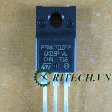 Chuyên cung cấp P9NK70ZFP MOSFET KÊNH N 7.5A 700V TO-220 giá rẻ