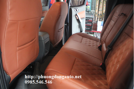Bọc ghế da Singapore FORD RANGER 2016 2017 | Màu nâu đất cực đẹp