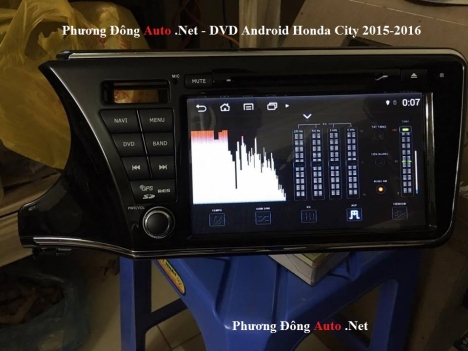 DVD Android theo xe Honda City 2014-2015-2016 + thẻ S1 - Camera hồng ngoại Led
