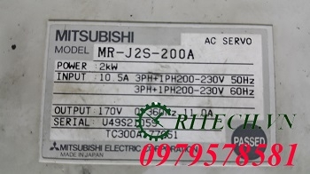 Chuyên sửa Servo Mitsubishi MR-J2S Lỗi E9 Chuyên ngiệp Lấy ngay tại HÀ NỘI