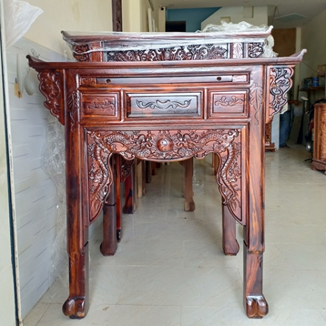 Bàn thờ gia tiên, bàn thờ gỗ muồng giá rẻ chất lương cao