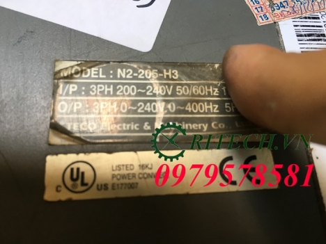 Sửa biến tần T-Verter N2 Series lỗi OC quá dòng
