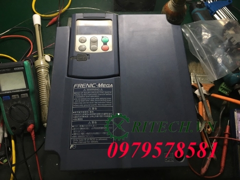 Sửa nhanh chóng biến tần Fuji mega lỗi run là bị 4 dấu gạch ngang không chạy