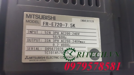 Sửa biến tần Mitsubishi E700 lỗi E7 nhanh chóng giá rẻ tại Hà Nội