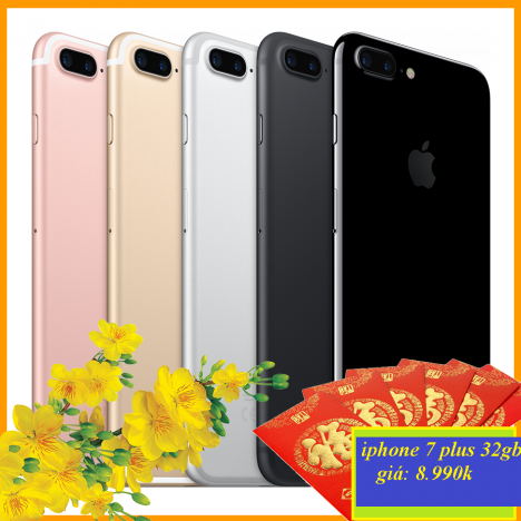 Bình dương bán Iphone 7 plus 32gb trả góp 0% - chỉ 8.990k