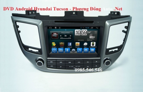 DVD Android theo xe Hyundai Tucson | KM thẻ Vietmap S1 + Camera hồng ngoại led