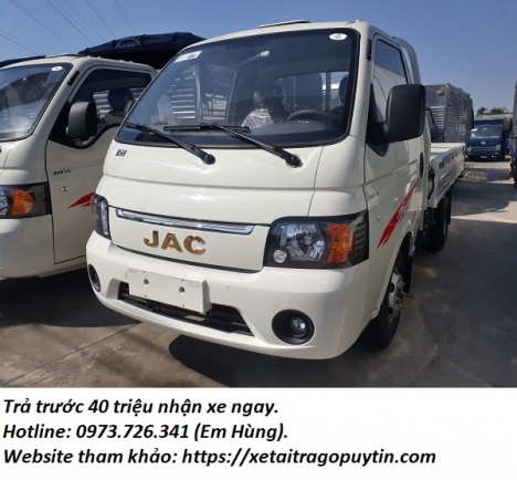 Xe tải JAC 990kg thùng dài 3m2, bánh đôi.