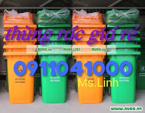 Quận 8: Bán thùng rác nhựa HDPE 120L, 240L,.. chính hãng giá tốt