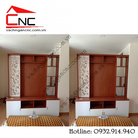 Quận Gò Vấp thi công vách ngăn phòng khách và bếp