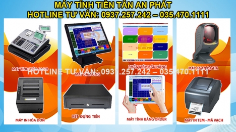 Bán thiết bị tính tiền cho quán cafe, quán ăn, quán trà sữa tại Cần Thơ