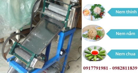 Máy lạng và thái bì heo