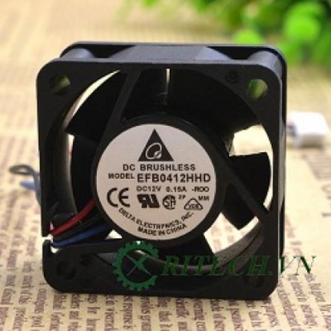 QUẠT DC 3 DÂY DELTA EFB0412HHD 12V KÍCH THƯỚC 40X40X20MM