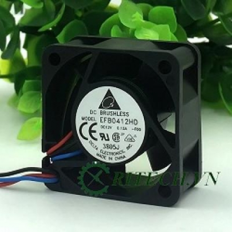 QUẠT DC 3 DÂY DELTA EFB0412HD 12V KÍCH THƯỚC 40X40X20MM