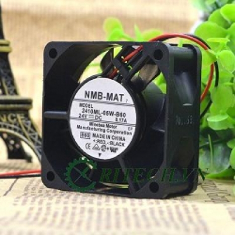 QUẠT DC 2 DÂY NMB 2410ML-05W-B60 24V KÍCH THƯỚC 60X60X25MM
